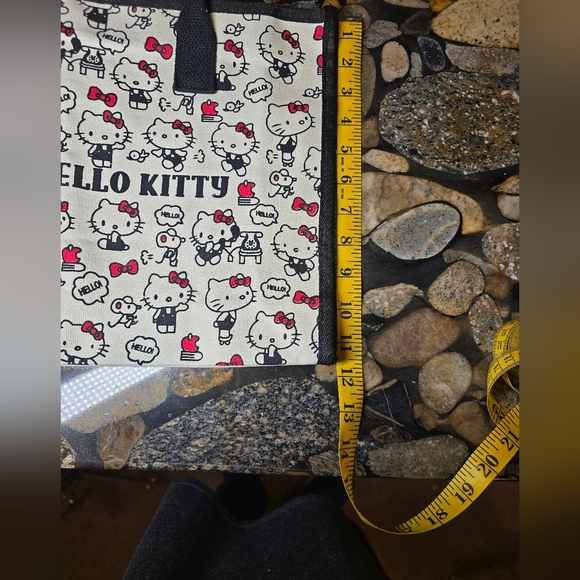 Hello Kitty Black, Red, and White Canvas Tote Bag - Picture 4 of 8